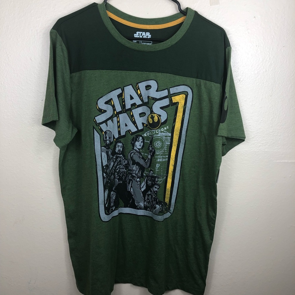 Green Star ⭐️ Wars Graphic Tee Sz. XL
